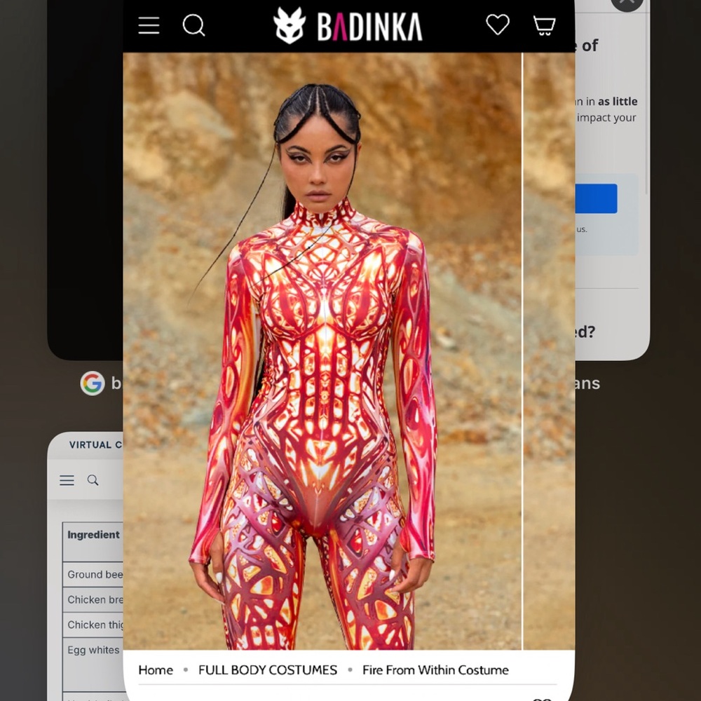 BADINKA Fire From Within Costume